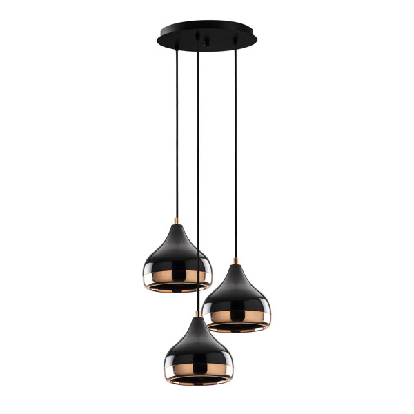 Bless international Laelia 3 Light Cluster Dome Pendant & Reviews